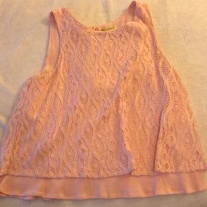 Princess Vera Wang 👑 pink, lacy tank